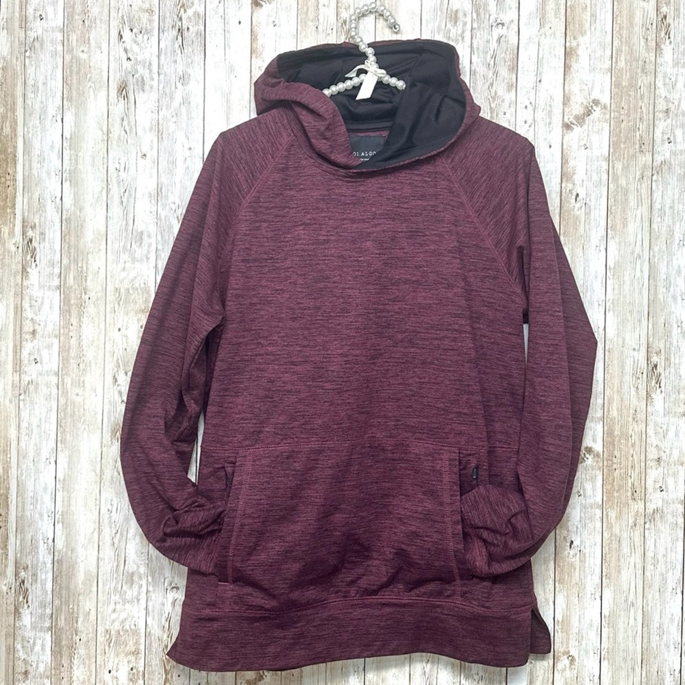 01. Algo Performance Heathered Cranberry Hoodie [… - image 1